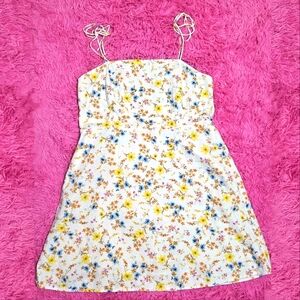 Old Navy Fit & Flare Tie-Strap Linen-Blend Mini Dress Women's Navy Dress XL